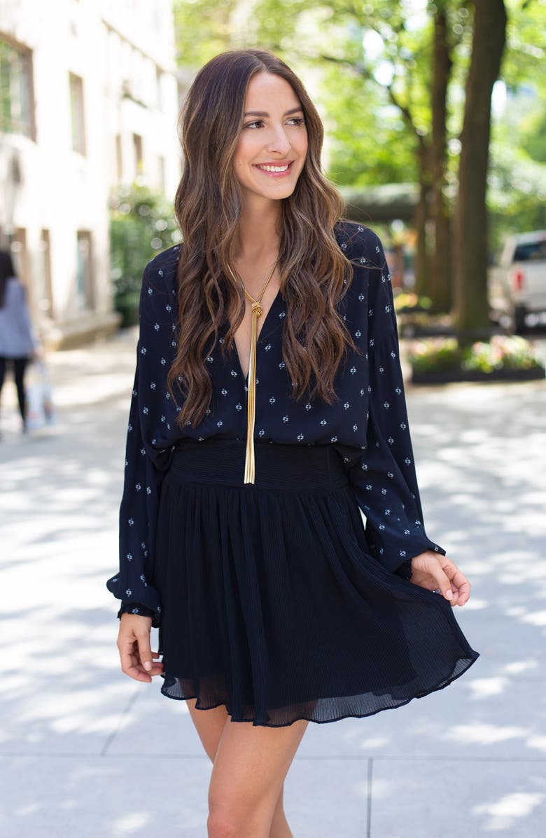 Something Navy Easy Volume Top, Alternate, color,