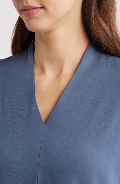 EILEEN FISHER EILEEN FISHER JERSEY SHEATH MIDI DRESS