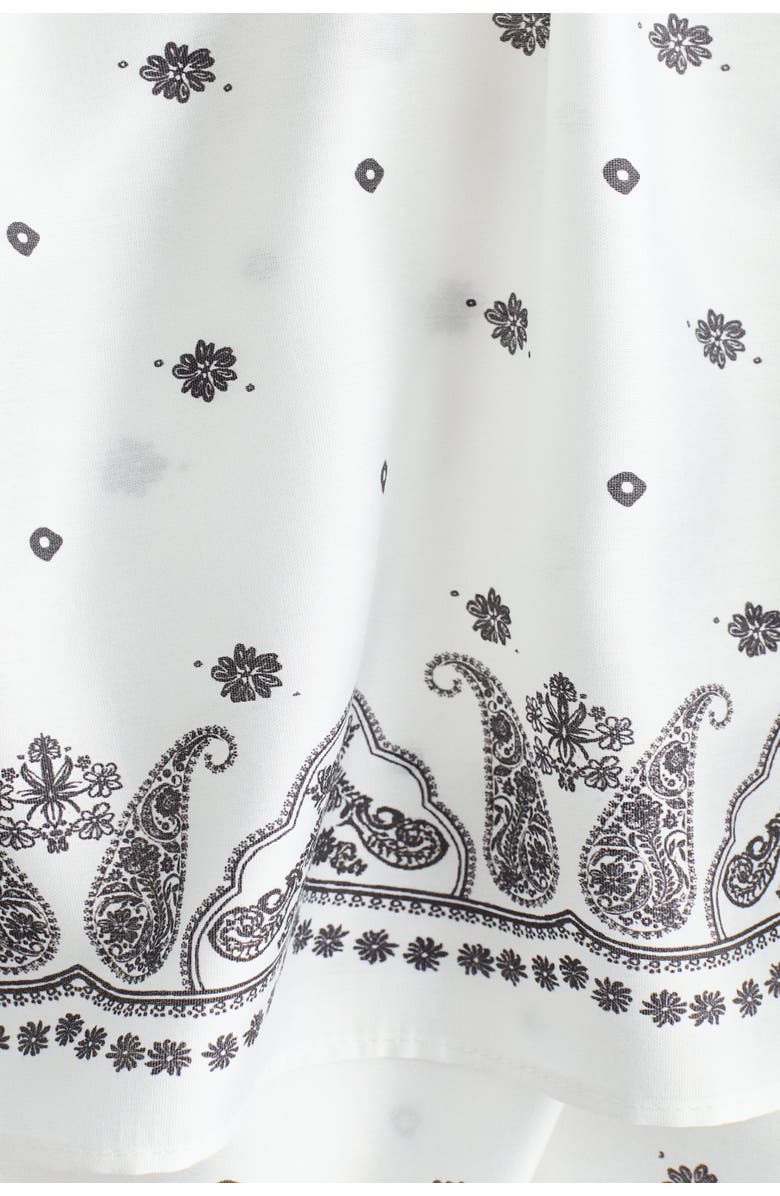 H&M Layered blouse, Alternate, color, White/Paisley-Patterned