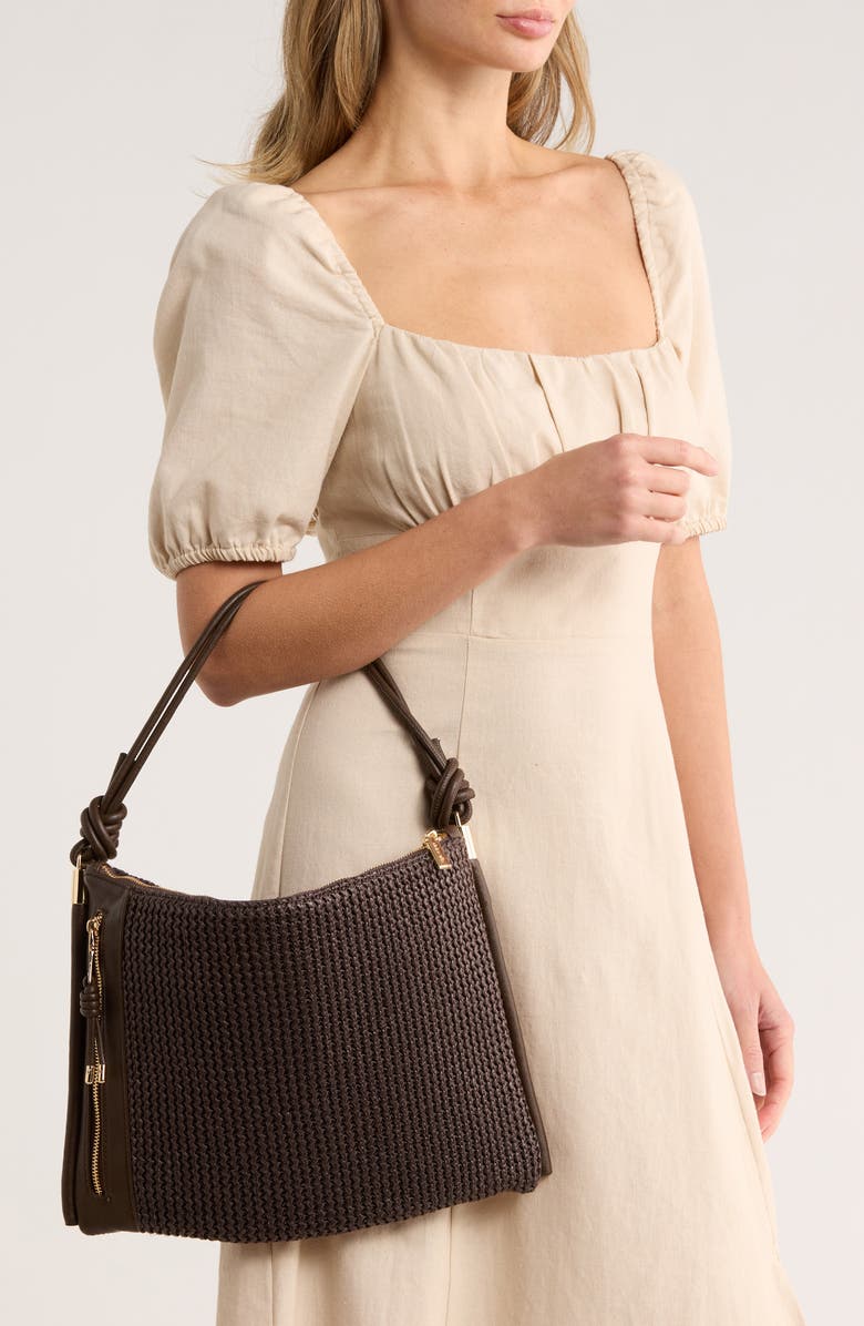 Dolce Vita Venice Shoulder Bag, Alternate, color, Chocolate Straw