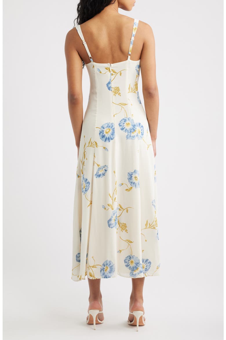 Aislinn Floral Tie Front Dress, Alternate, color, GLORIOUS