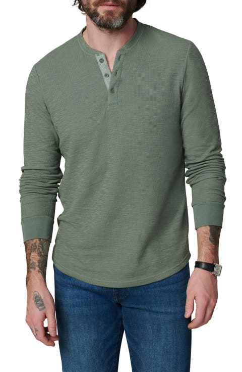 Double Face Thermal Henley Shirt