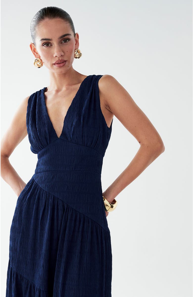 BWLDR Laney Maxi Dress, Alternate, color, Navy Blue