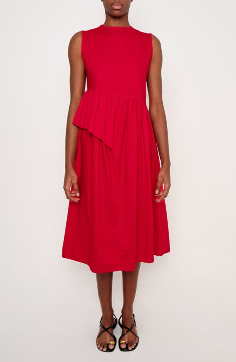 The Bloodline Ruffle Sleeveless Midi Dress
