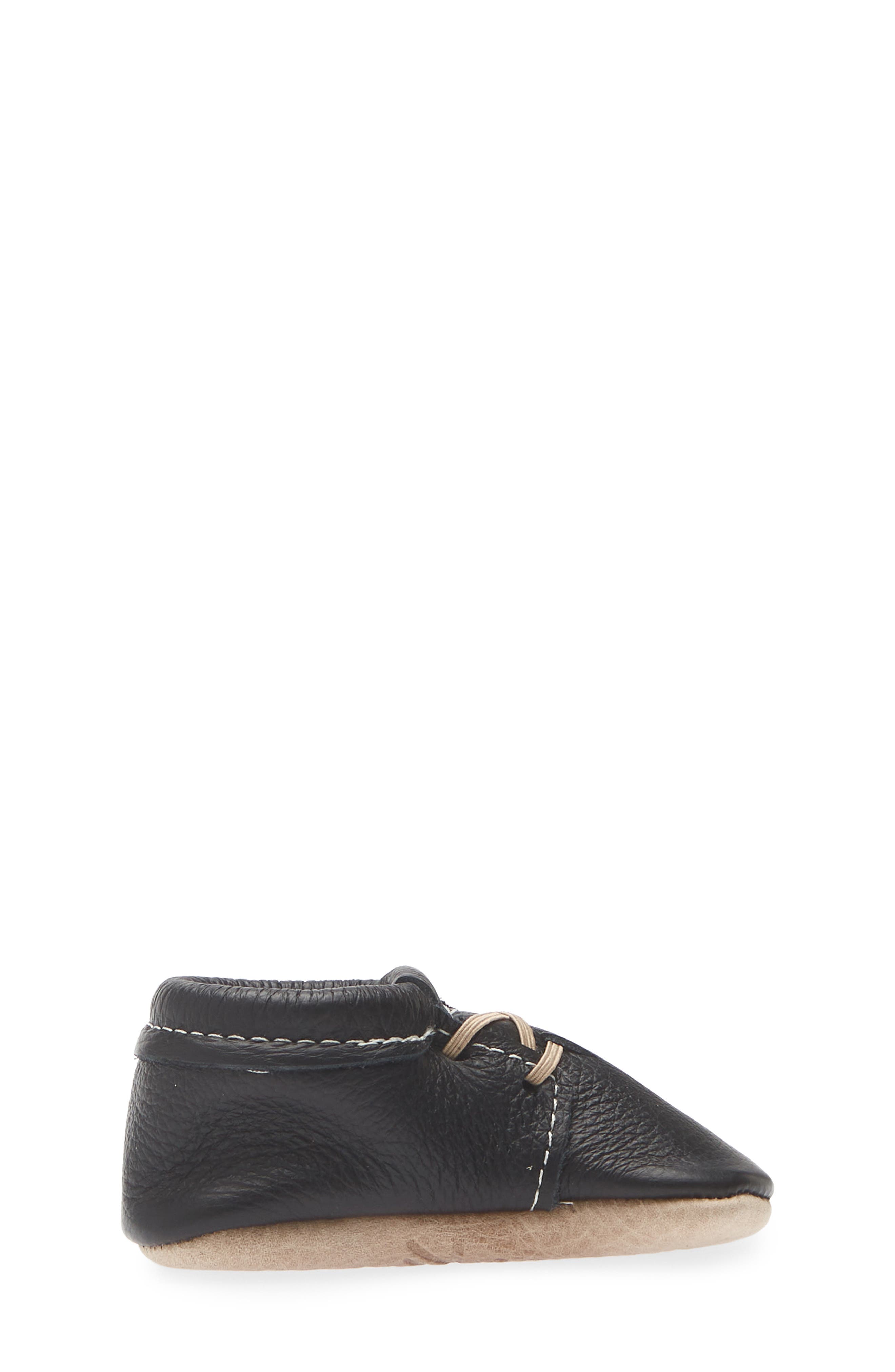 Kids' Leather Oxford Shoe, Alternate, color, EBONY