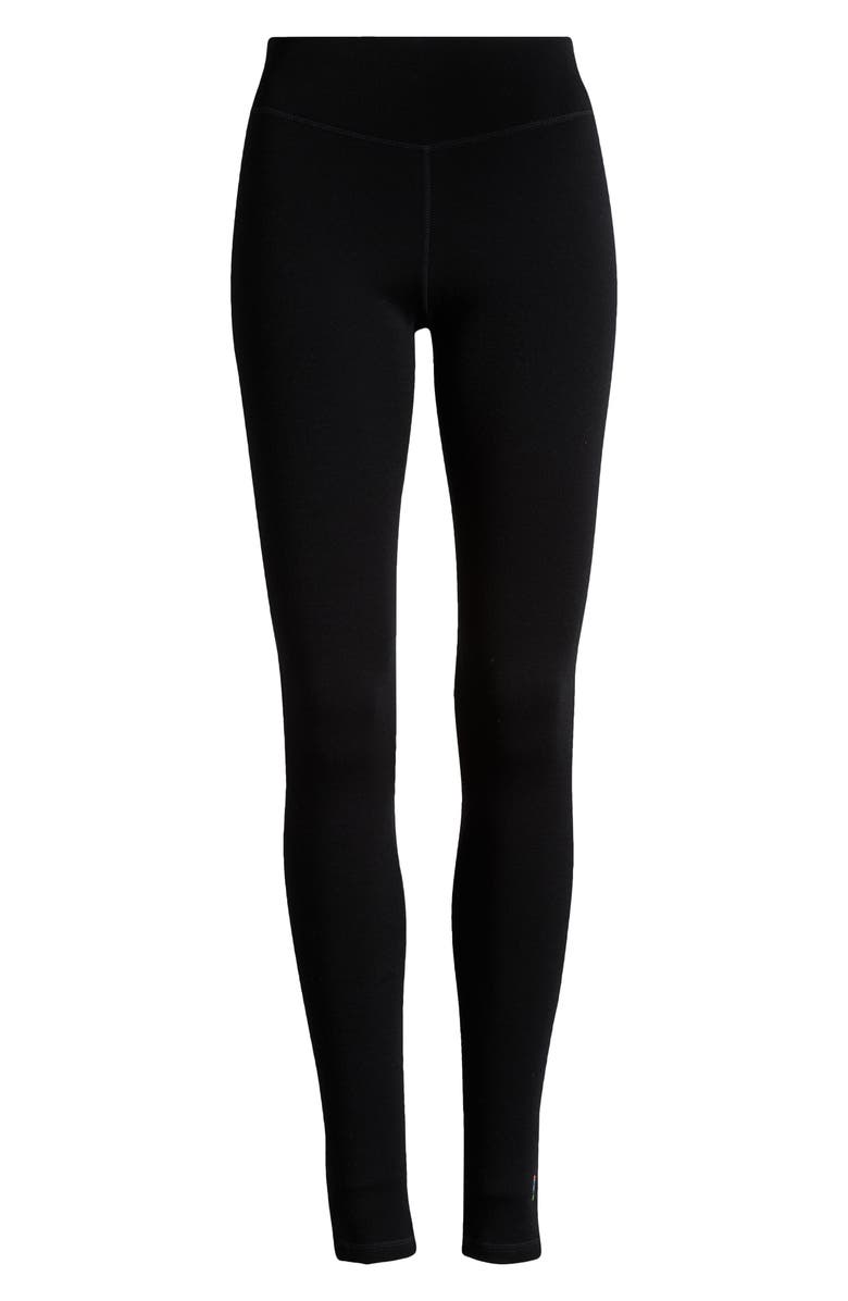 Smartwool Classic Thermal Wool Blend Base Layer Leggings, Alternate, color, Black