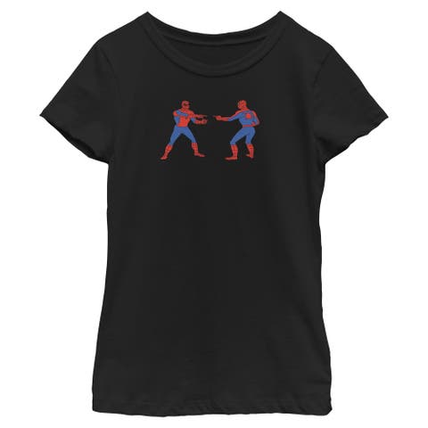 Girls' Spidey Pointing Meme Short Sleeve T-shirt