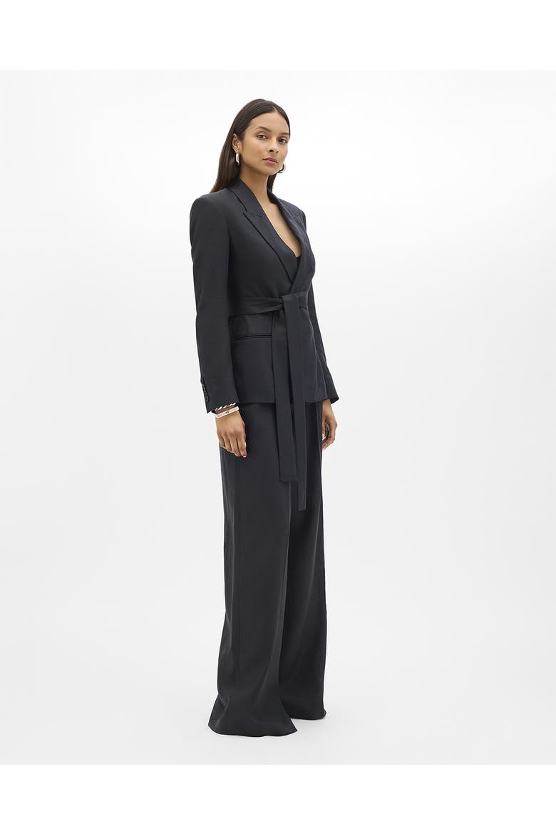 Double Breasted Fitted Jacket, Alternate, color, Black