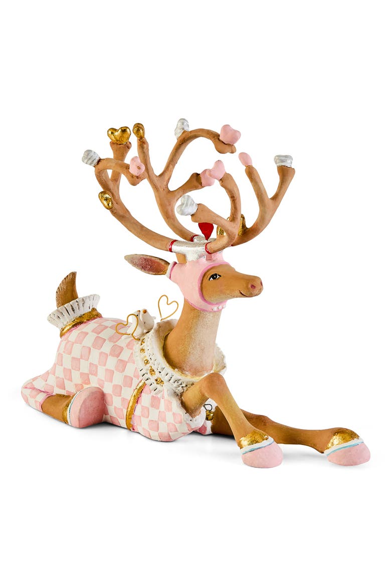Dash Away Reindeer Ornament, Alternate, color, PINK