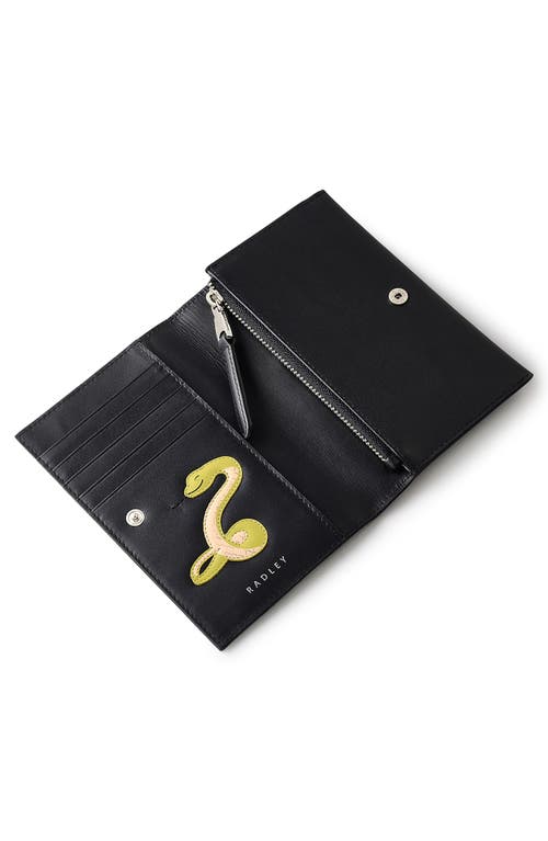 Radley Lunar New Year '25 Medium Flap Leather Wallet In Black