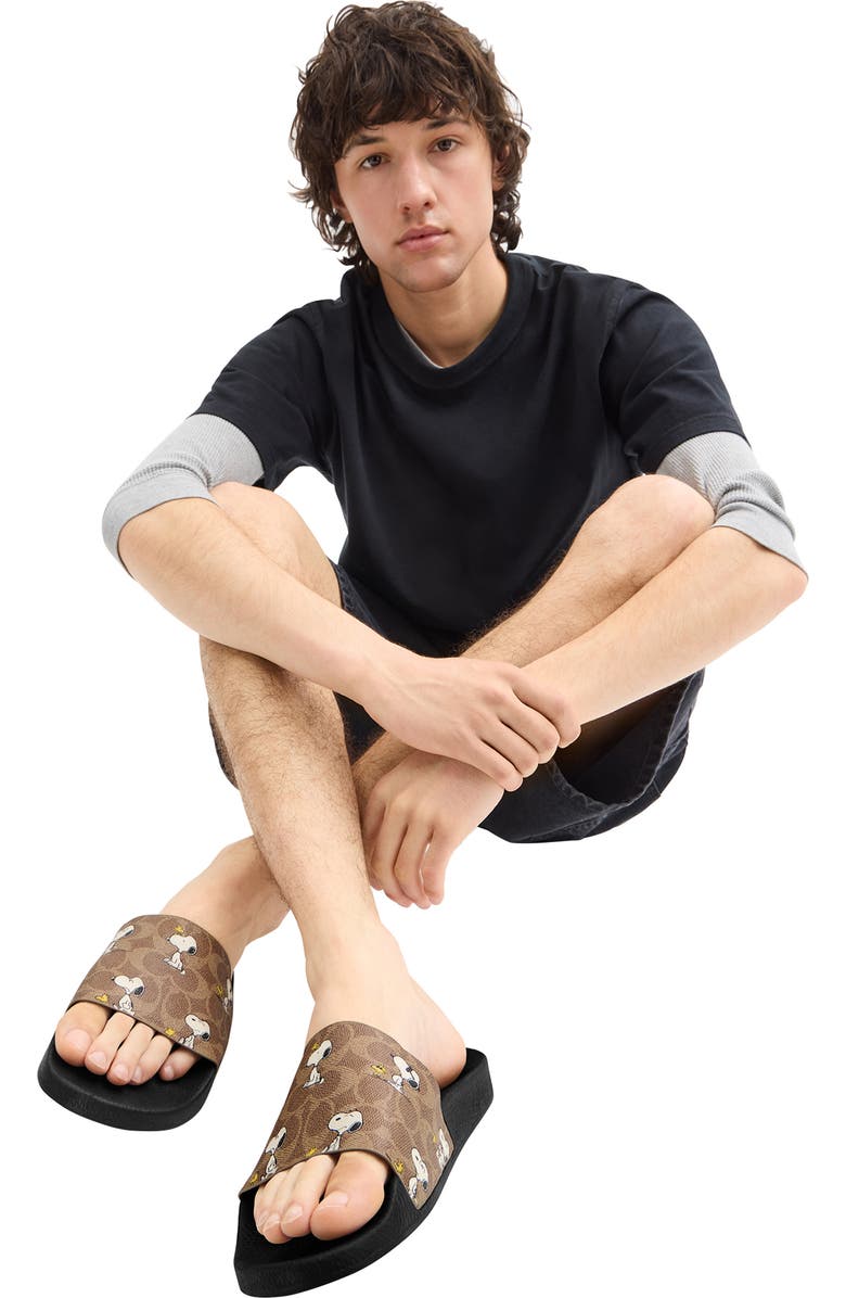 COACH x Peanuts Signature Slide Sandal, Alternate, color,
