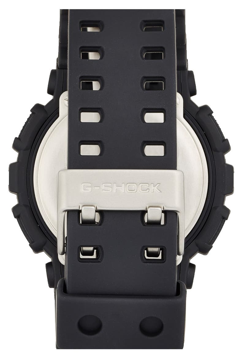 'Big Combi' Watch, 55mm x 51mm, Alternate, color, BLACK/ BLACK