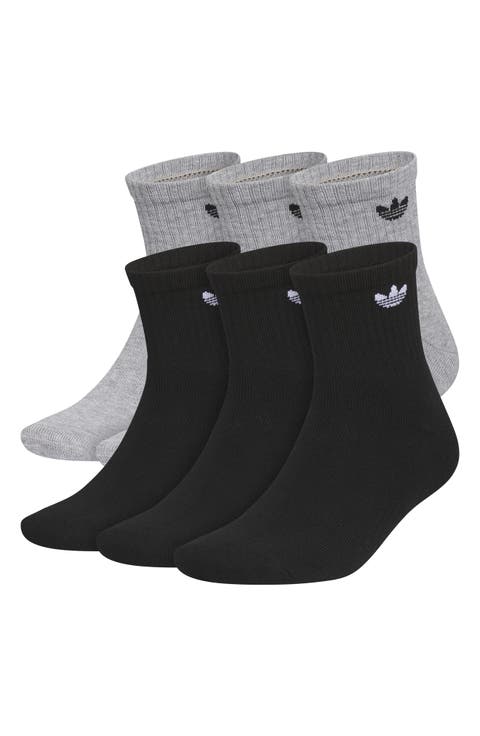 Assorted 6-Pack Trefoil 2.0 Quarter Crew Socks