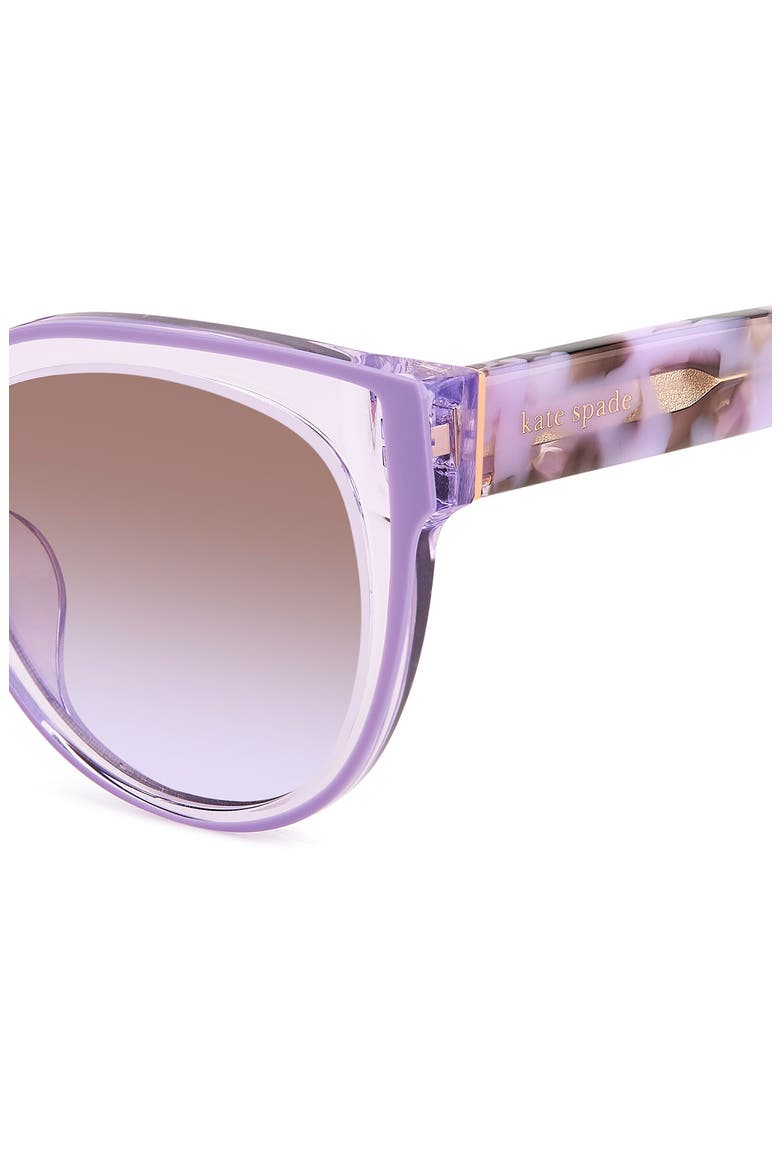 53mm javana cat eye sunglasses, Alternate, color, VIOLET