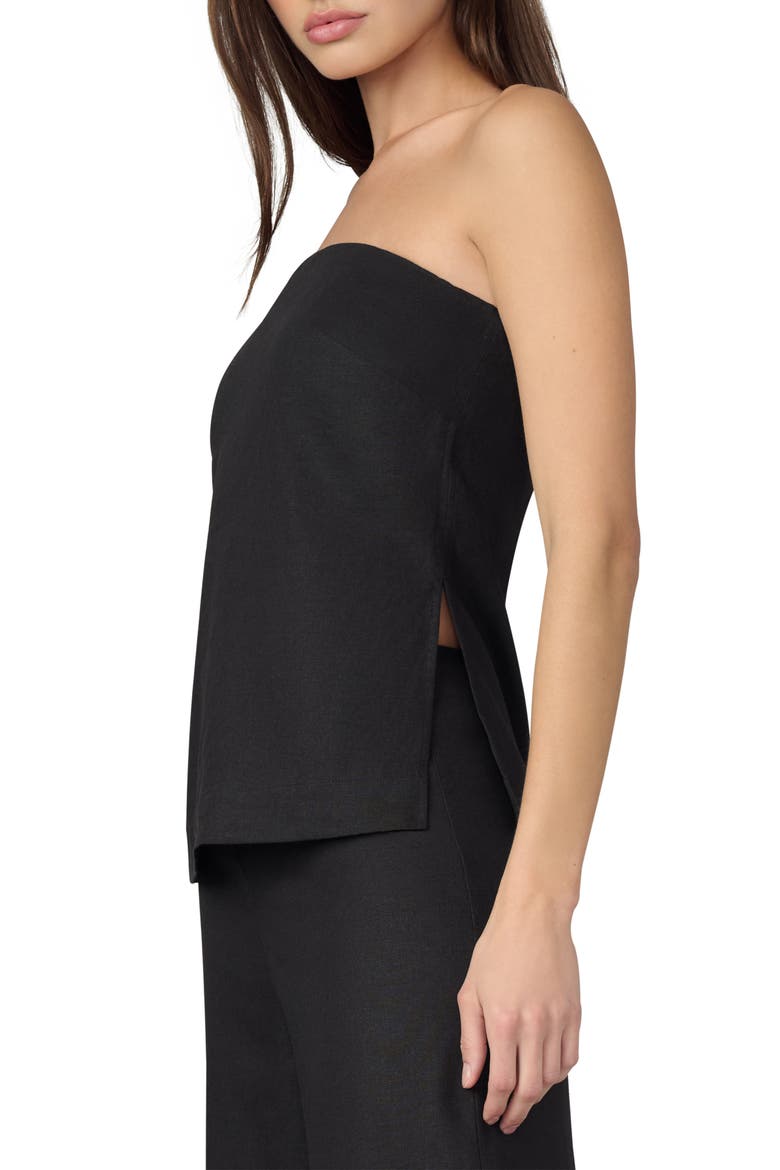 The Mariel Strapless Top, Alternate, color, BLACK