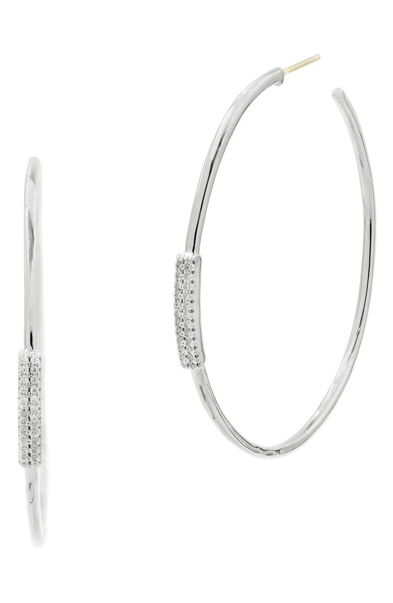 FREIDA ROTHMAN Radiance Delicate Hoop Earrings, Main, color, 