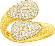 SIMONA Cubic Zirconia Pavé Bypass Ring
