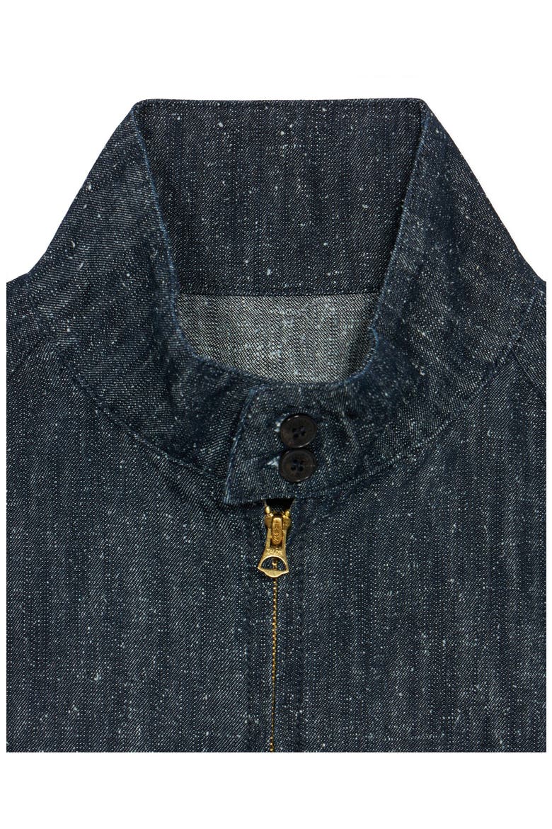 Carol Indigo Rinse Denim Zip-Up Jacket, Alternate, color, BLUE