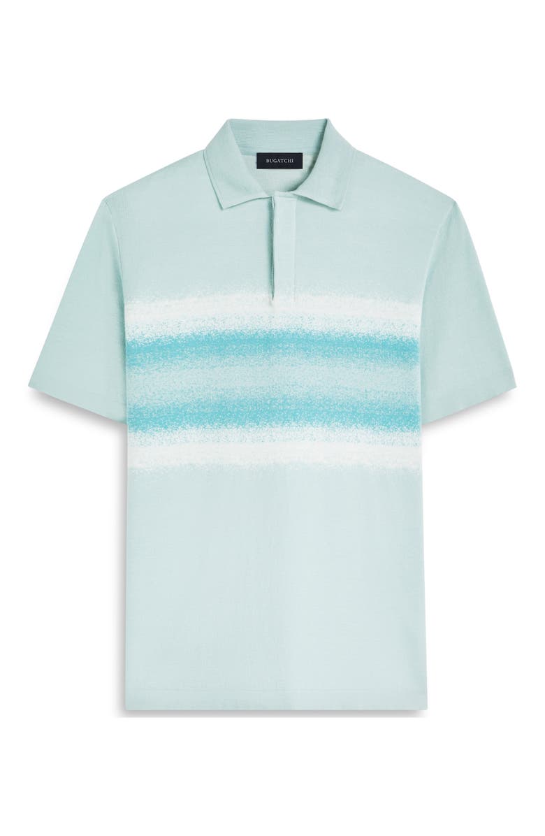 Bugatchi Cotton & Silk Polo, Alternate, color, Seafoam