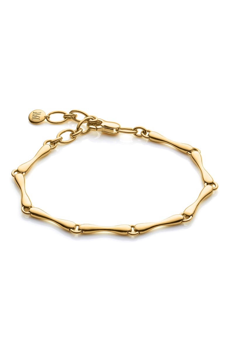 Monica Vinader Nura Reef Bracelet, Main, color, Yellow Gold