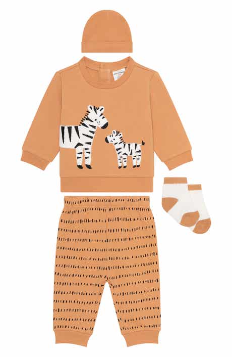 PL Baby by Petit Lem 4-Piece Sweatshirt & Joggers Set