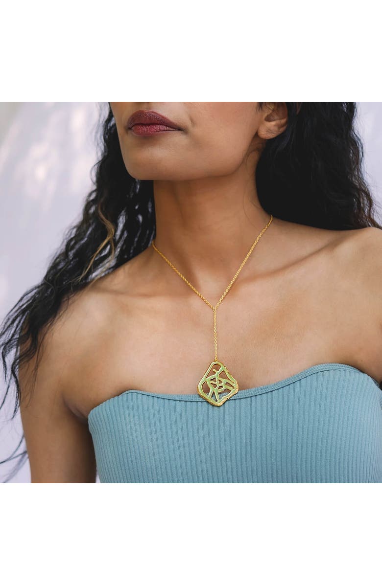 Dhwani Bansal TALA NECKLACE, Alternate, color, Gold Plated