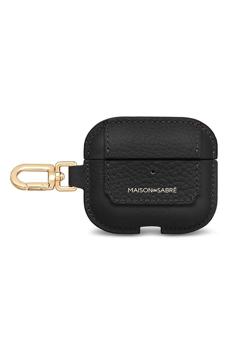 MAISON de SABRÉ The AirPods Pro 3 Case Charm, Main, color, Black Caviar