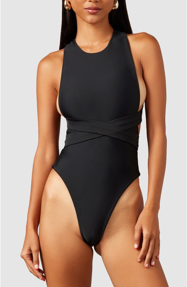 MBM Swim Ethos One-Piece Swimsuit, Main, color, Black