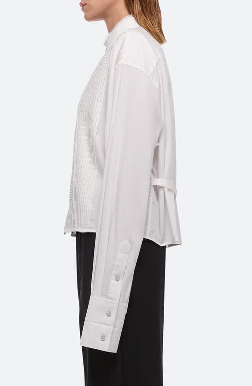 HELMUT LANG HELMUT LANG COLLARLESS TUXEDO SHIRT