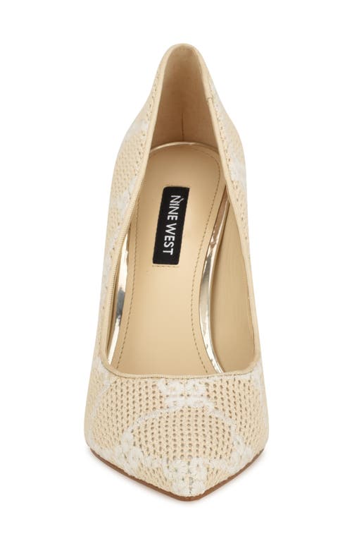 Nine West Tatiana Pointed Toe Pump In Neutral