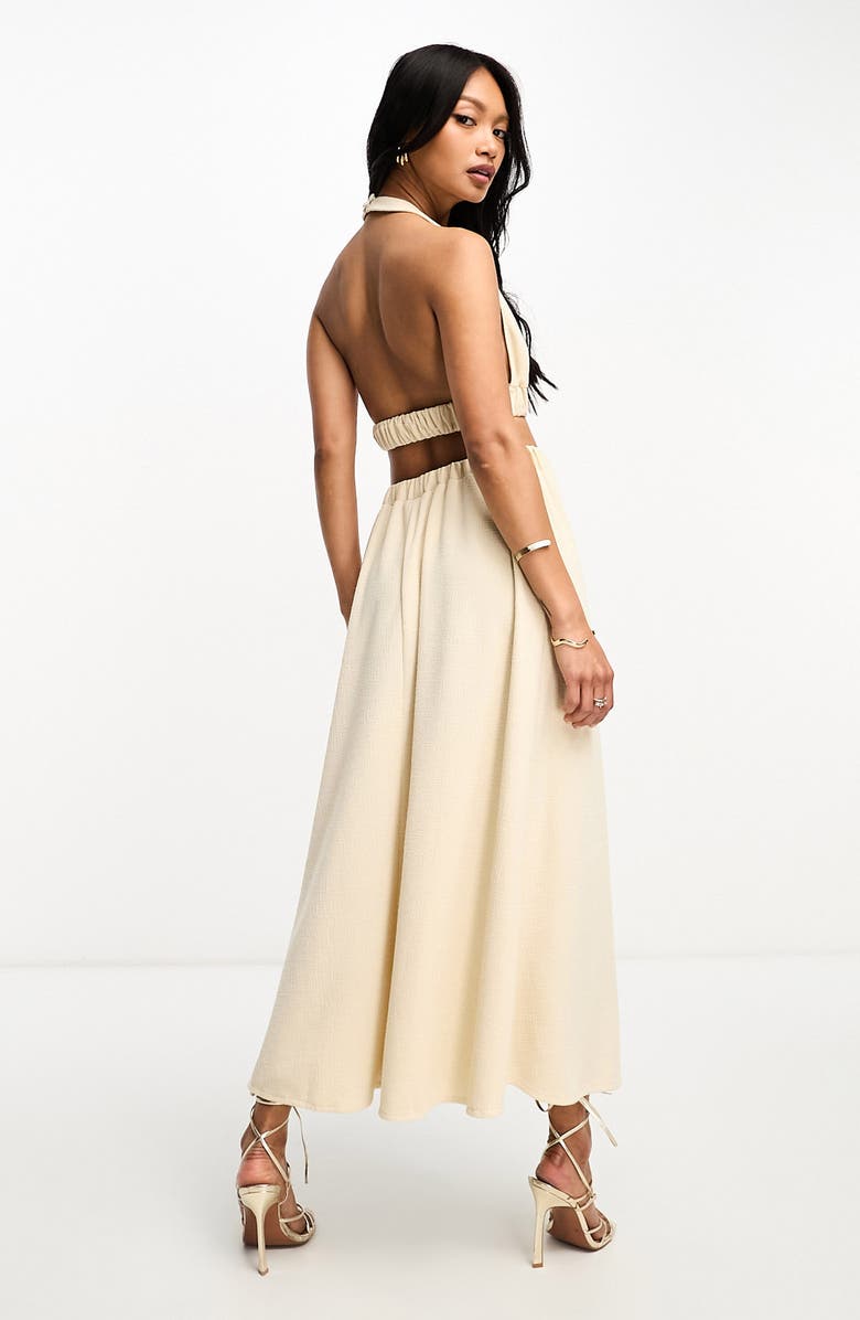 ASOS DESIGN A-Line Halter Dress, Alternate, color, 