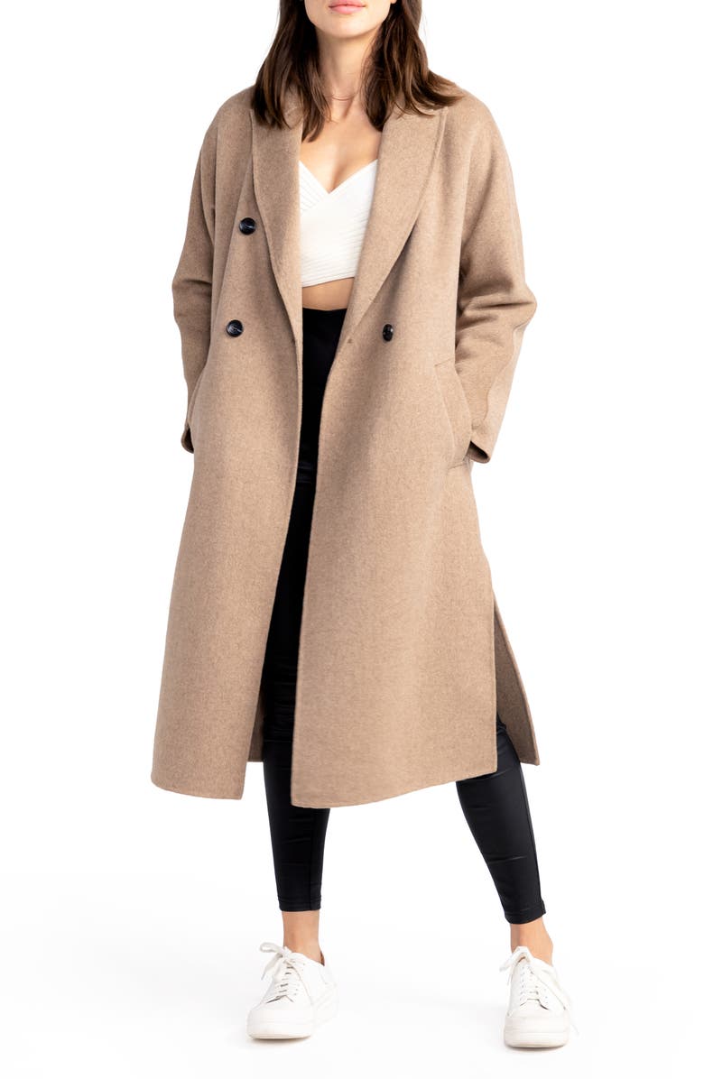 Belle & Bloom Guest List Oversize Double Breasted Wool Blend Coat, Alternate, color,
