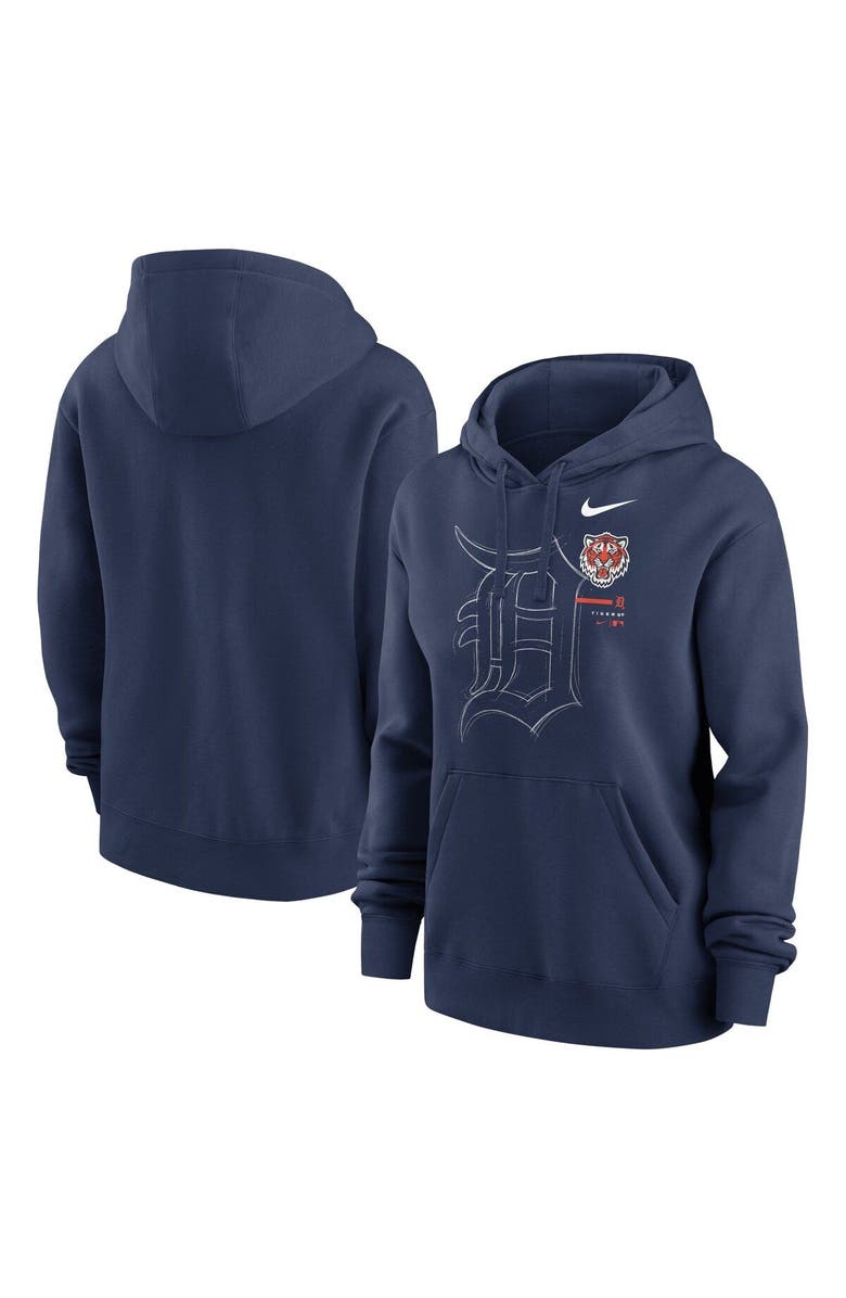 Nike Women's Nike Navy Detroit Tigers Big Game Pullover Hoodie, Main, color, 