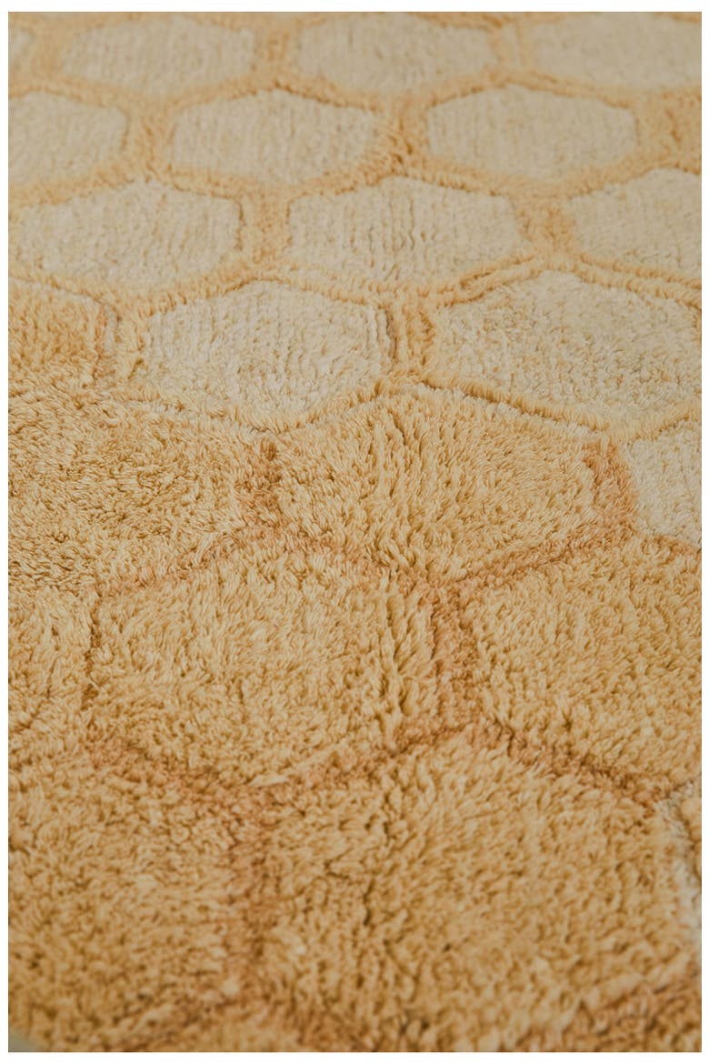 Honeycomb Washable Cotton Blend Rug, Alternate, color, HONEY