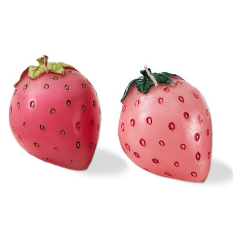 Strawberry Candle Pink Paraffin Wax for Spring and Summer
