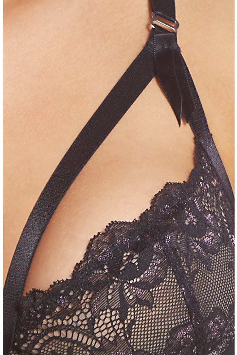 Madame X Underwire Bra, Alternate, color, BLACK