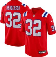 Nike Men's Nike TreVeyon Henderson Red New England Patriots Alternate Game Player Jersey