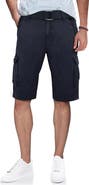 XRAY Belted Cotton Twill Cargo Shorts
