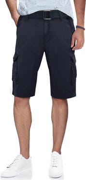XRAY Belted Cotton Twill Cargo Shorts