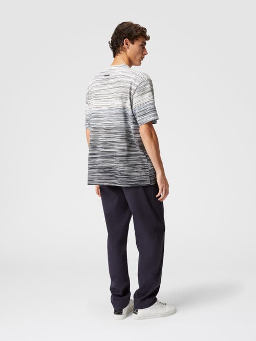 Missoni Man T-shirt Midnight Blue Size Xxl Cotton In Multicoloured