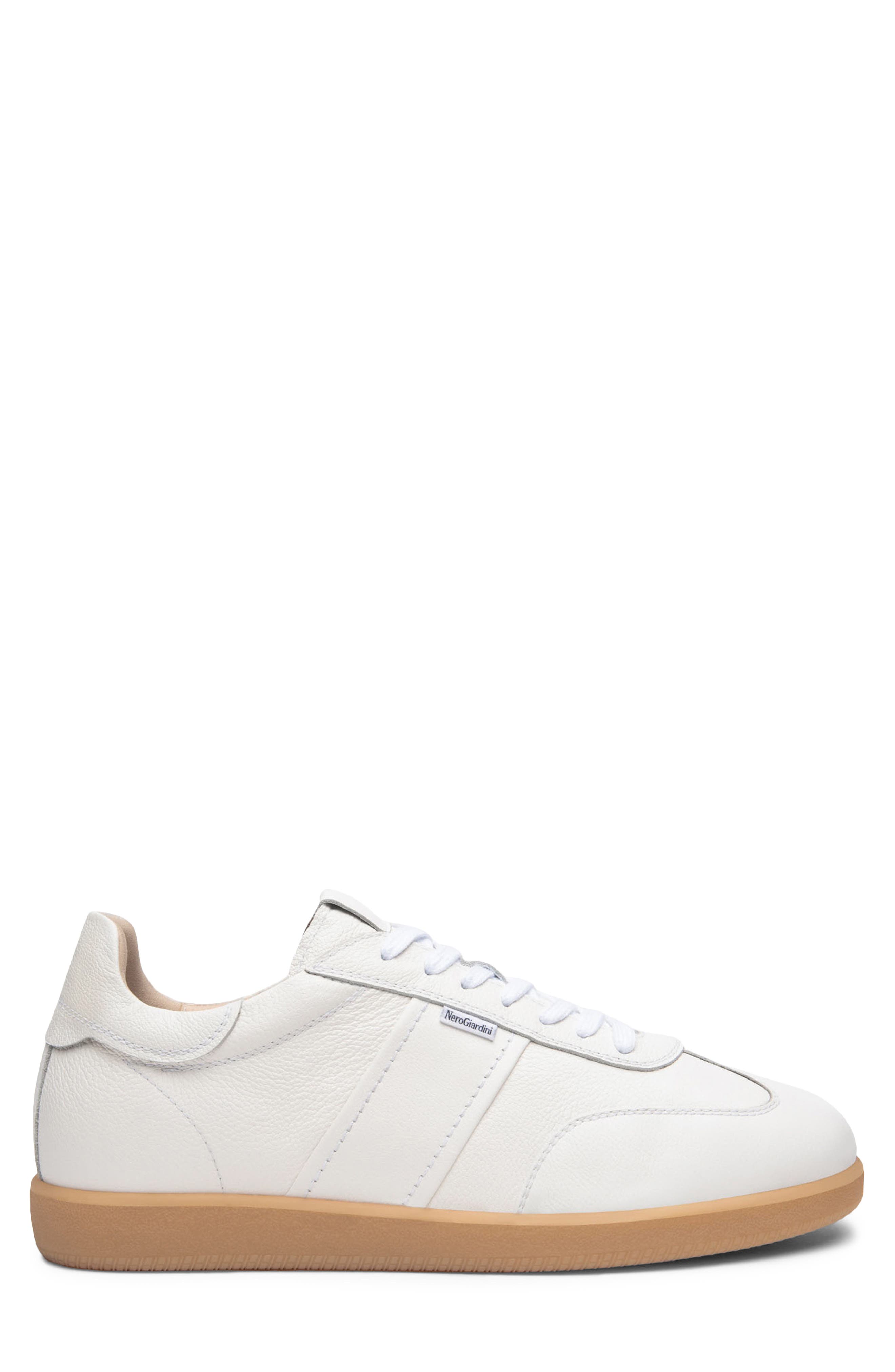NeroGiardini Low Top Sneaker, Alternate, color, White