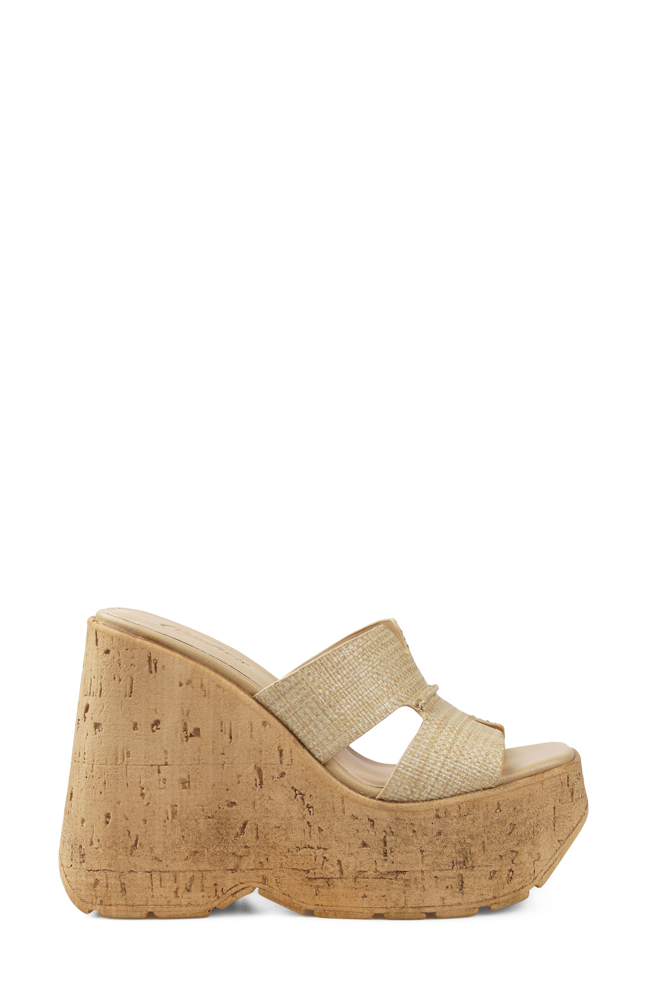 Marabelle Platform Wedge Slide Sandal, Alternate, color, NATURAL