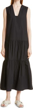 BY MALENE BIRGER Piatinne Tiered Organic Cotton Shift Dress