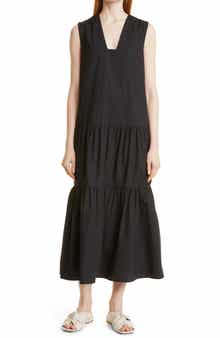 BY MALENE BIRGER Piatinne Tiered Organic Cotton Shift Dress