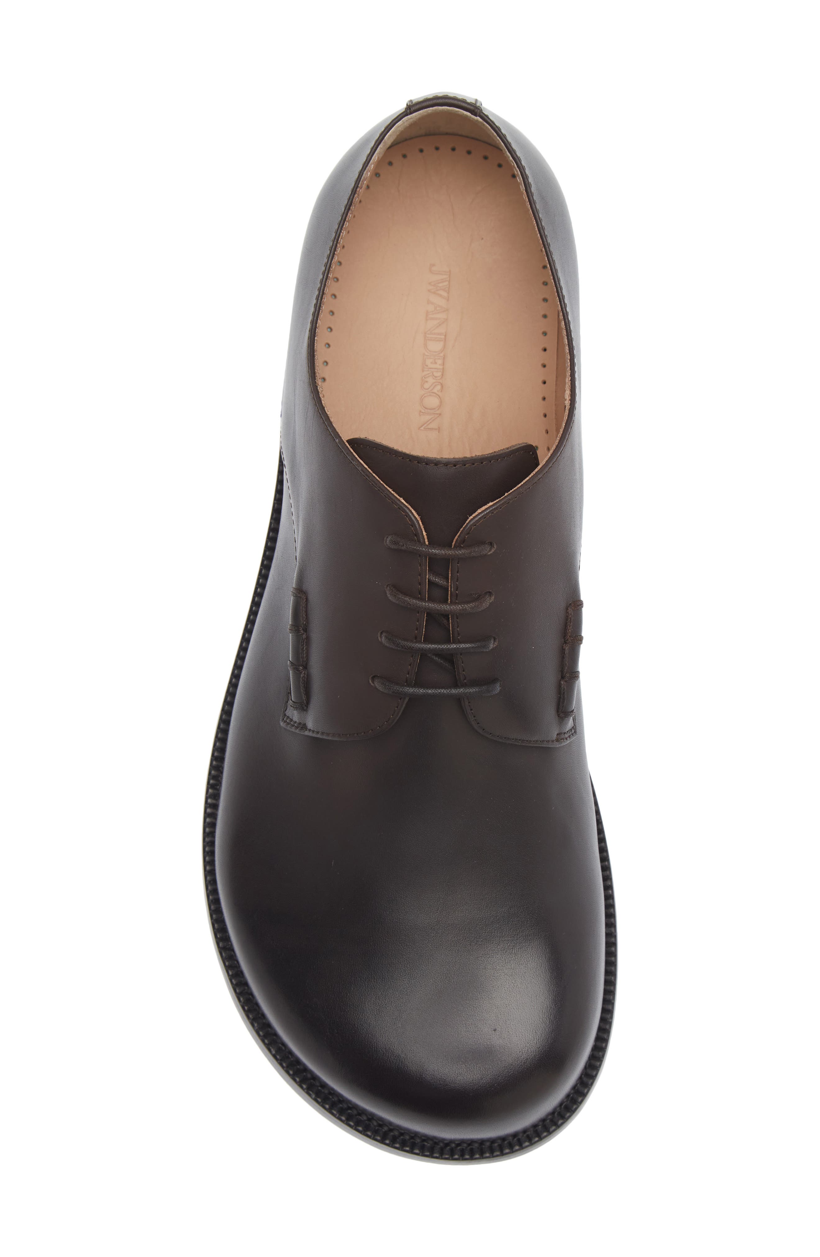 Round Toe Derby, Alternate, color, CHOCOLATE BROWN