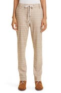 Eleventy Plaid Drawstring Waist Virgin Wool Blend Pants