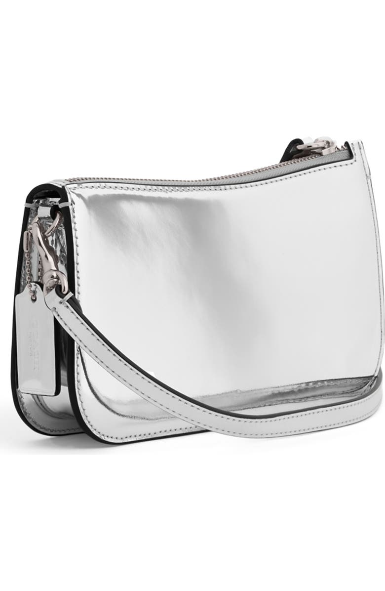 COACH Penn Metallic Leather Shoulder Bag, Alternate, color,