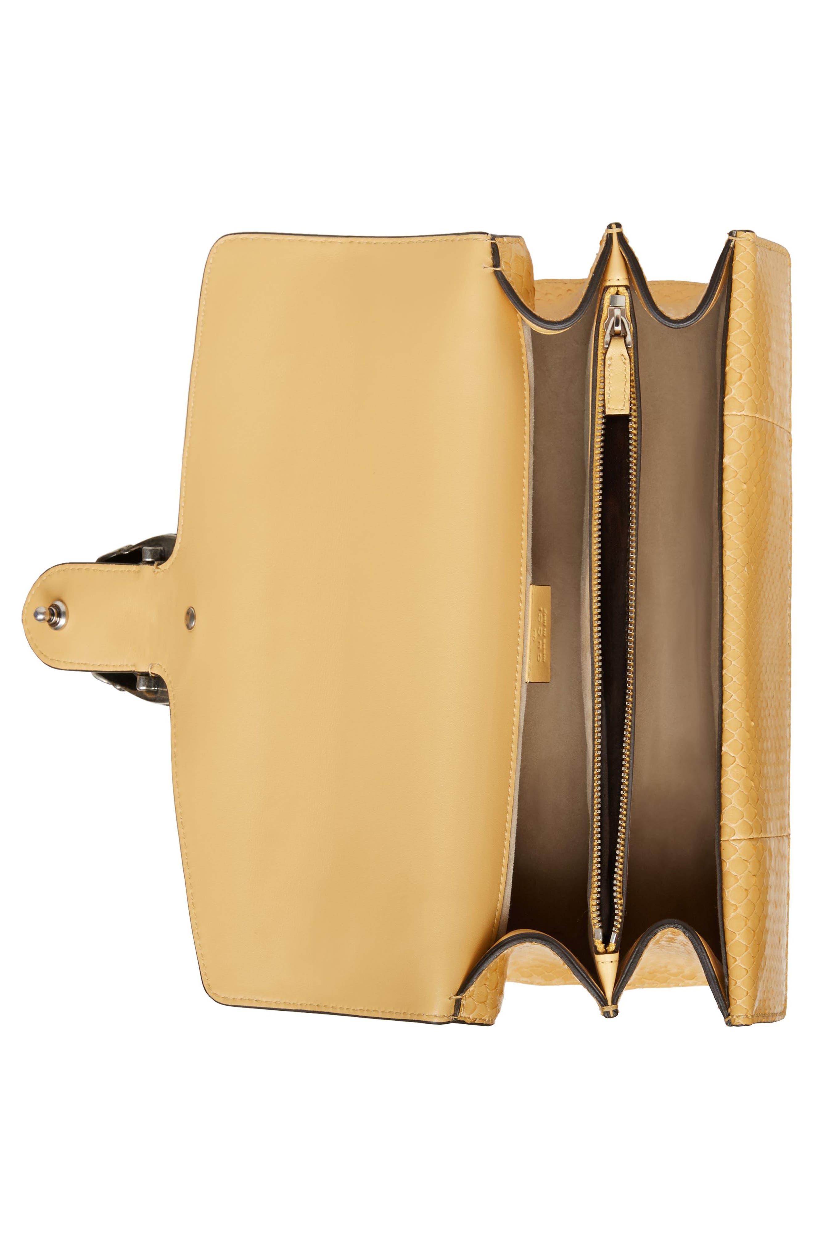 Gucci Small Dionysus Embellished GG Supreme & Genuine Python Shoulder Bag, Alternate, color, 