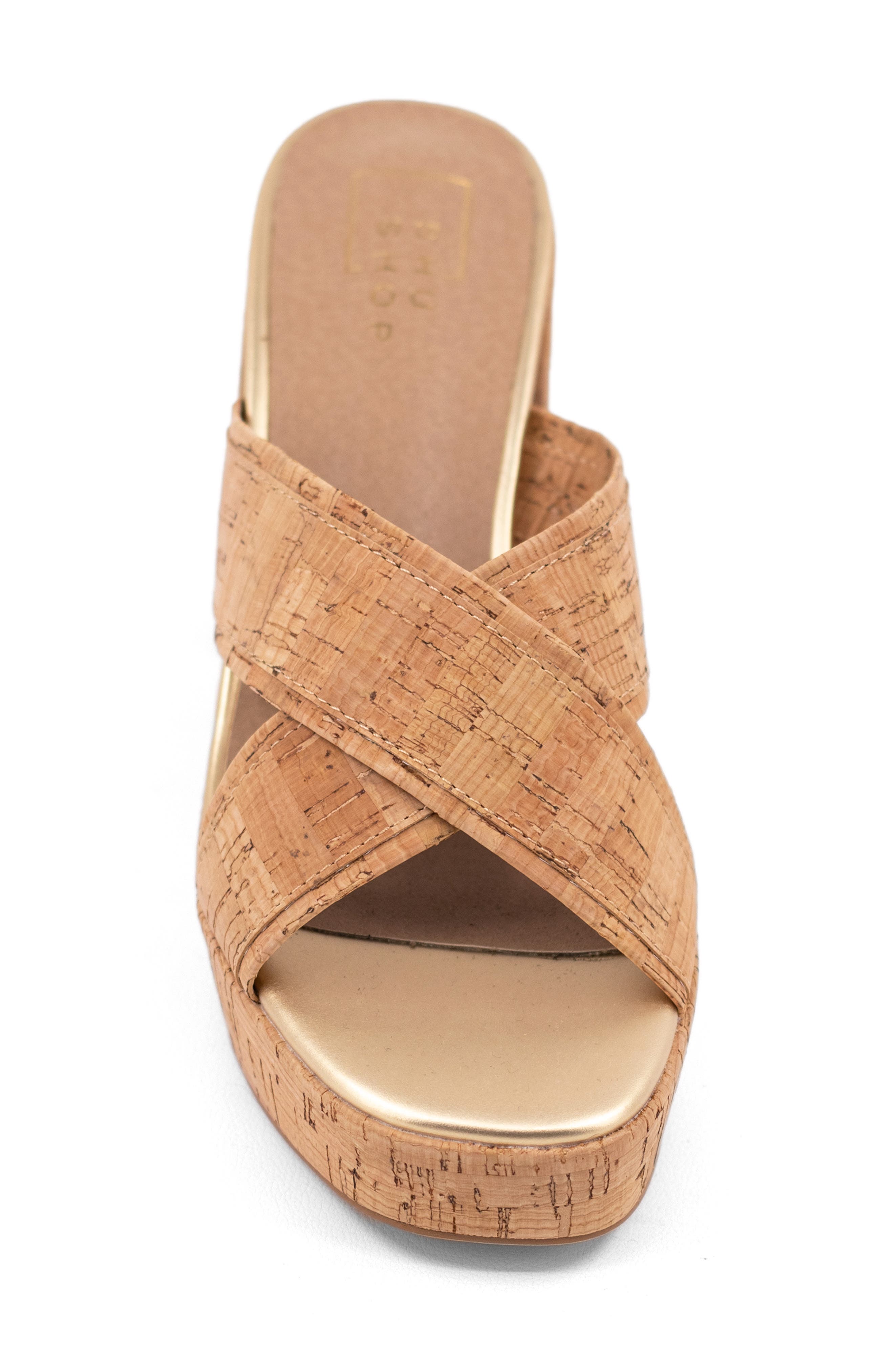 SHUSHOP Eleanor Platform Sandal, Alternate, color, Cork