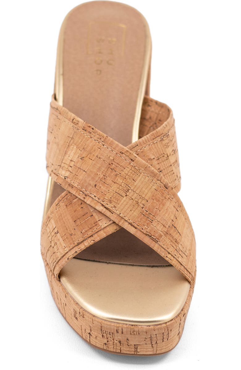 SHUSHOP Eleanor Platform Sandal, Alternate, color, Cork
